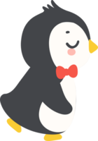 Cute Penguin boy kissing drawing png