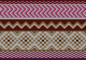 Illustration of weaving textile pattern on black background. vector
