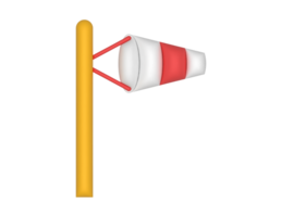 3d wind richting indicator Aan een transparant achtergrond png