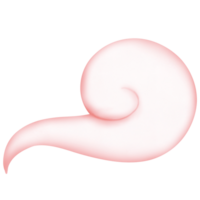 rosado asiático nube acuarela png