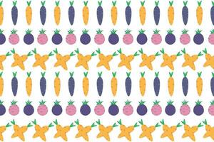 illustration of carrot and beetroot on empty background. vector