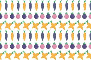 illustration of carrot and beetroot on empty background. vector