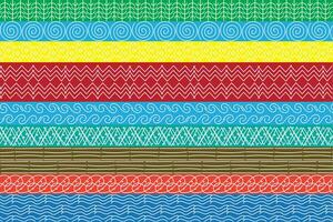 illustration abstract white line on multi color background vector