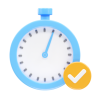 stopwatch icoon renderen 3d illustratie element png