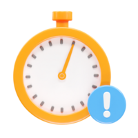 Stopwatch icon rendering 3d illustration element png