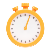 Stopwatch icon rendering 3d illustration element png