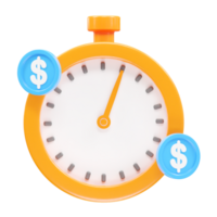 Stopwatch icon rendering 3d illustration element png