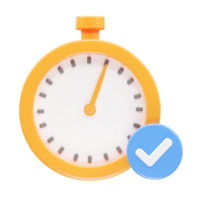 stopwatch icoon renderen 3d illustratie element png