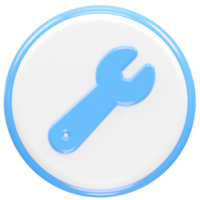 Tools icon 3d rendering element illustration png