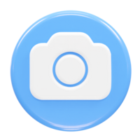 Camera icon illustration 3d render element png