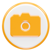camera icoon illustratie 3d geven element png
