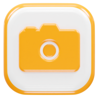 Camera icon illustration 3d render element png