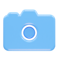 kamera ikon illustration 3d framställa element png