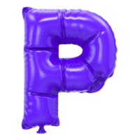 p font ballong 3d tolkning png