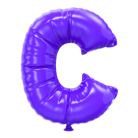 c font ballong 3d tolkning png