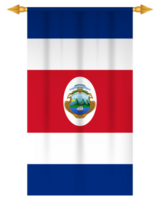 costa rica bandeira vertical futebol galhardete png