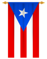 Puerto rico flag vertical football pennant png