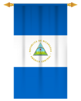 Nicaragua bandiera verticale calcio bandierina png