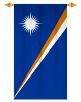 Marshall islands flag vertical football pennant png
