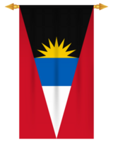 antigua en Barbuda vlag verticaal Amerikaans voetbal wimpel png