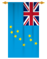 Tuvalu flag vertical football pennant png