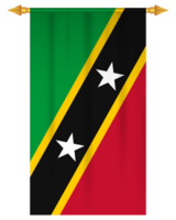 Saint kitts and nevis flag vertical football pennant png