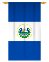 el Salvador Flagge Vertikale Fußball Wimpel png