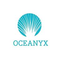 logo diseño para oceanix , un alto final acuario producto empresa vector