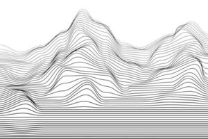 resumen paisaje estructura metálica vector antecedentes. digital cuadrícula tecnología ilustración paisaje