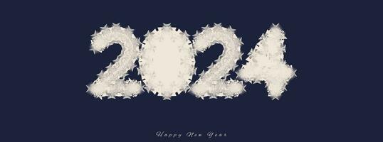 Happy 2024 New Year Vector Design