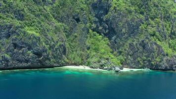 aérien vue de une typique philippine plage video