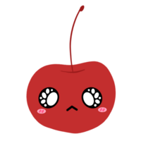 Cute Cherry Mascot Character Kawaii Cartoon illustration png