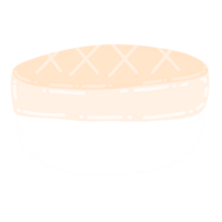 Vieira Sushi desenho animado ilustração japonês Comida japonês adesivo Sushi adesivo png