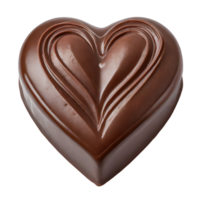 ai generato cuore sagomato cioccolato. png