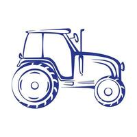 tractor icono vector imagen diseño
