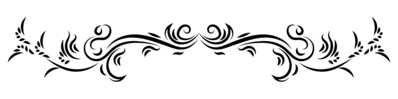 Border vector element with vintage style. Decorative ornament design for page, frame, template, paper, card, certificate.