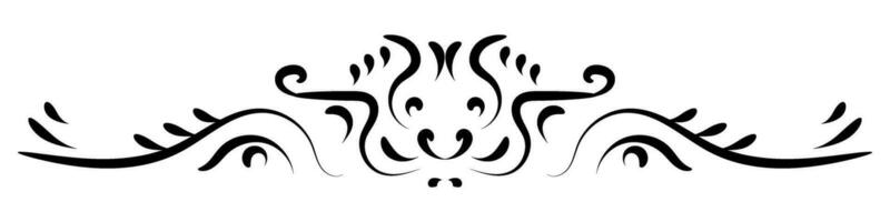 Border vector element with vintage style. Decorative ornament design for page, frame, template, paper, card, certificate.
