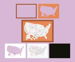 United States Travel Map, united states map svg, Push Pin Map, SVG, Laser Cutting File, USA Photo Map, 50 States Travel Map Gift vector