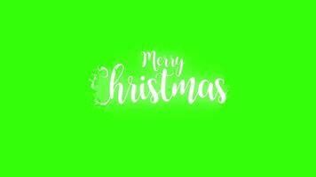 merry christmas typo and font alpha channel green screen transparent isolated video