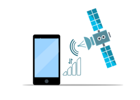 mobiel telefoon en satelliet communicatie illustratie png