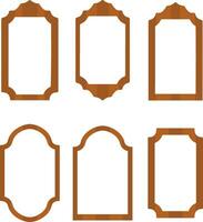 Simple Wooden Concept Frame for Picture Illustration vector