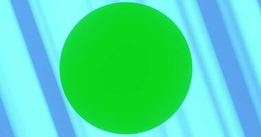animazione di astratto in movimento Linee con un' verde cerchio nel il mezzo video