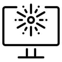 television line icon vector