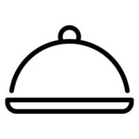 serve food line icon vector