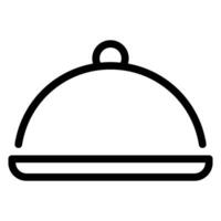 serve food line icon vector