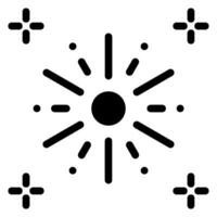 firework glyph icon vector