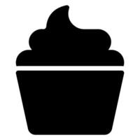 cupcake glyph icon vector