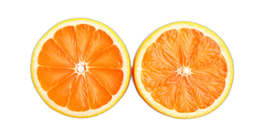 orange slice on Transparent Background AI Generative png