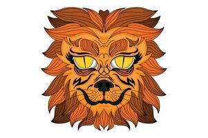 Lion Beast Head Vector Art Sublimation