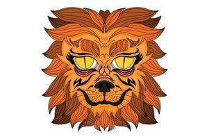 Lion Beast Head Vector Art Sublimation